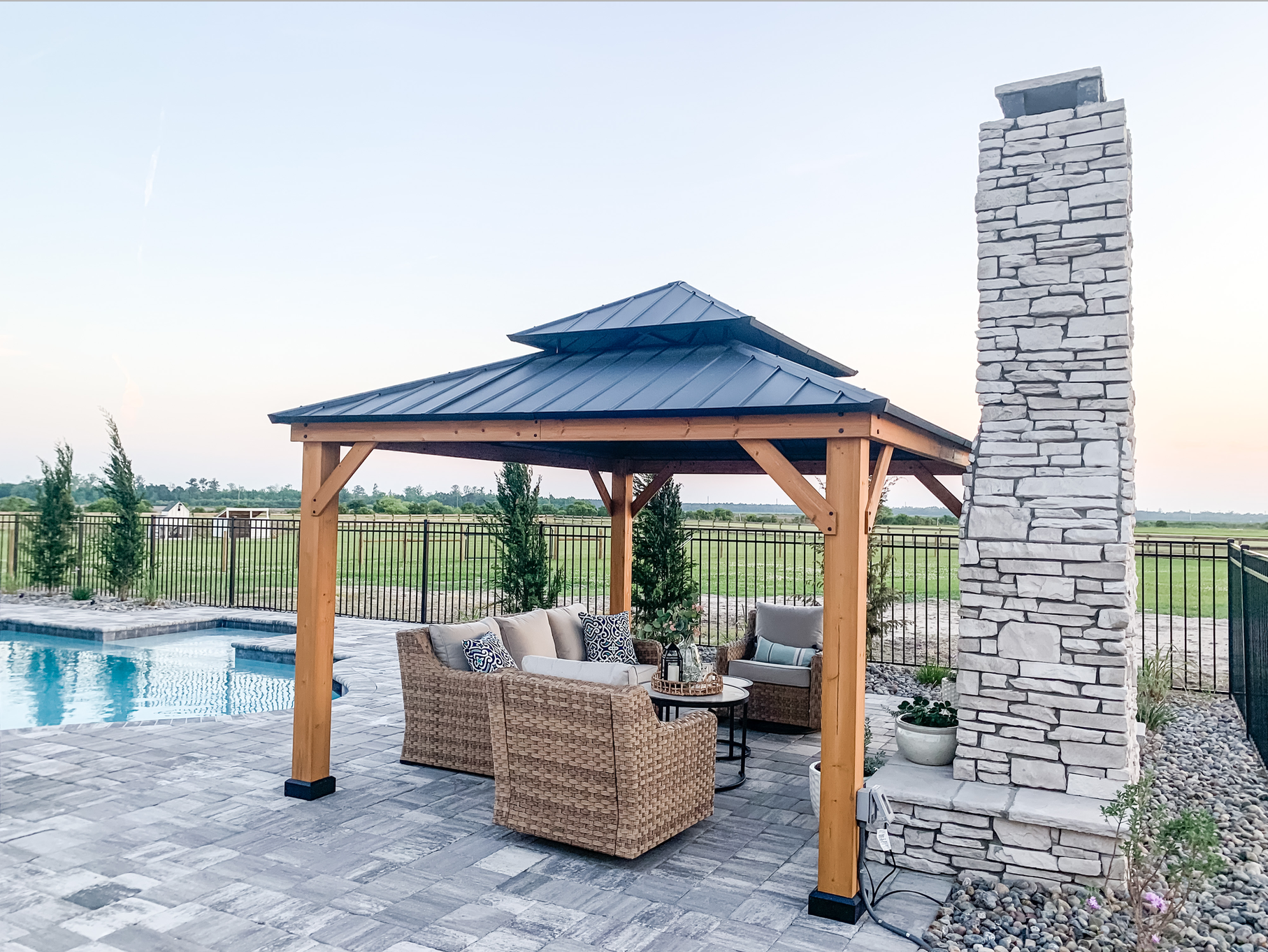 DIY Backyard Gazebo with Sunjoy