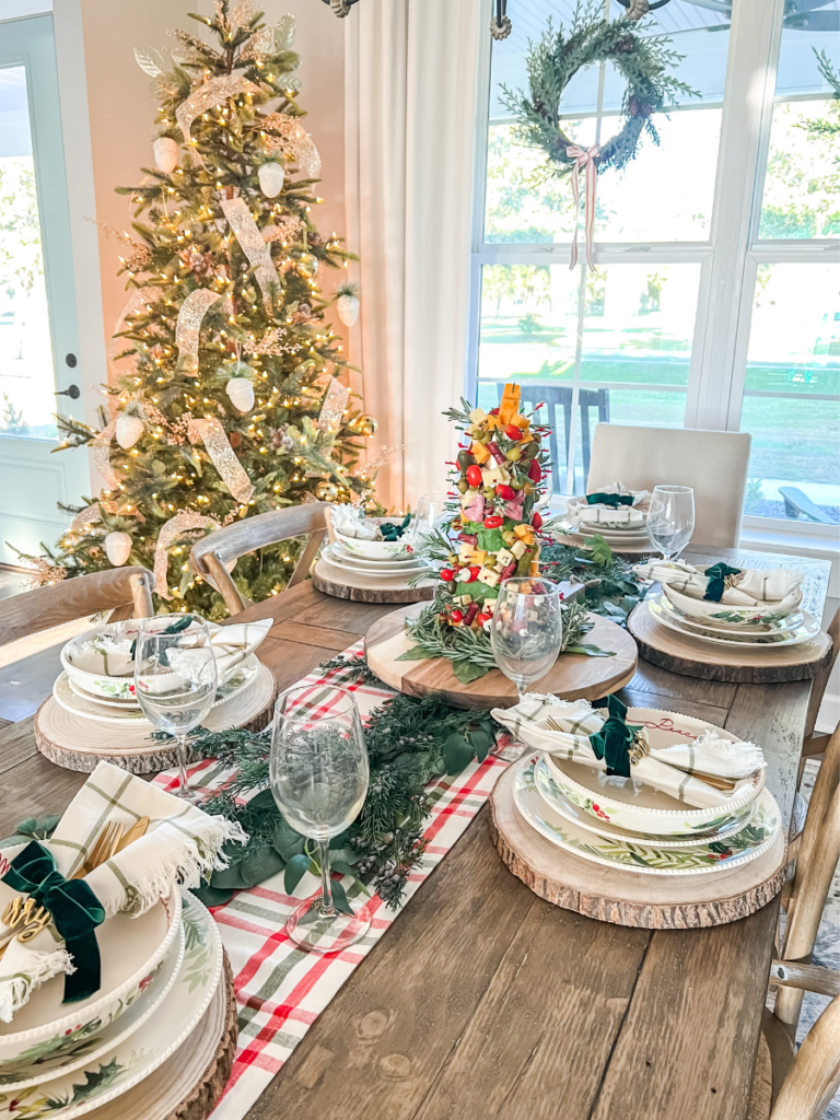 holiday entertaining tablescape