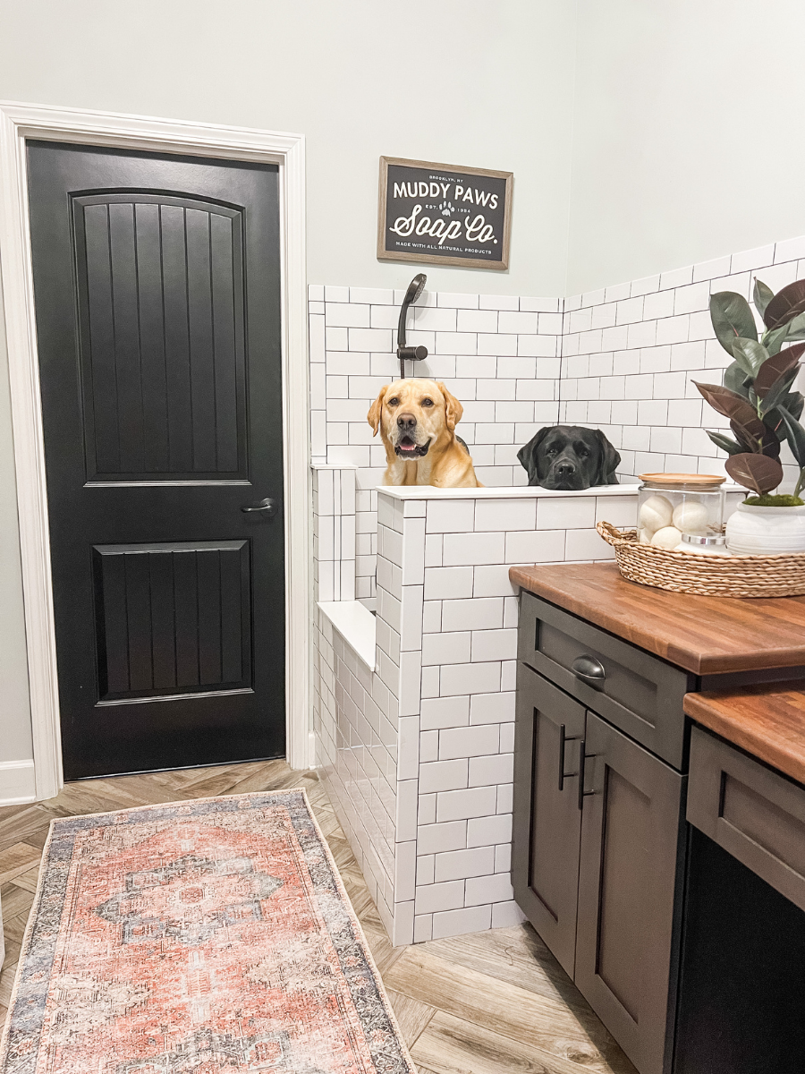 washable runners in laundry room